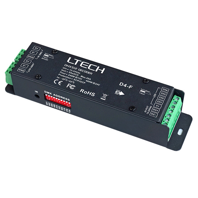 4CH CV DMX Decoder LT-858-5A 4CH CV DMX Decoder LT-858-5A